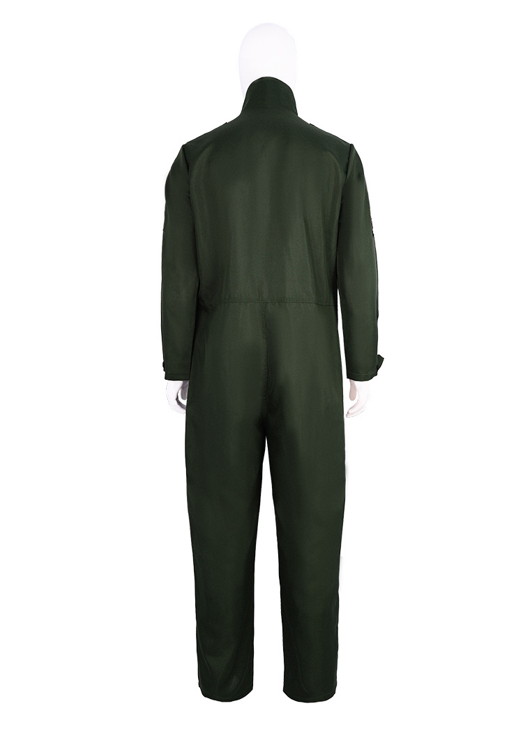 2024 Halloween military green suit, Top Gun Pilot Uniform, Bar Party Stage Costume