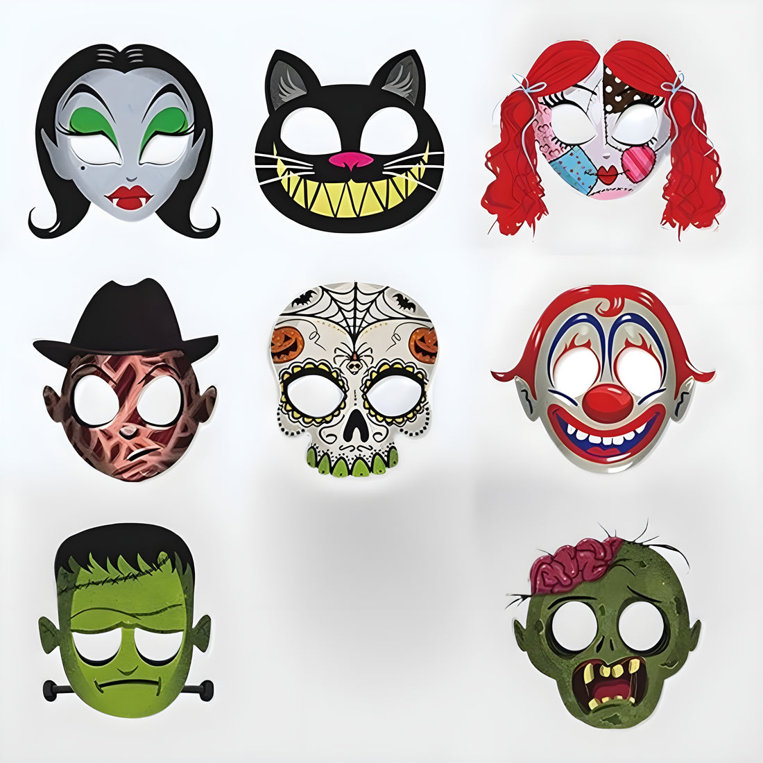 2024 Halloween Party Costume Masks, Scary and Funny Photo Props