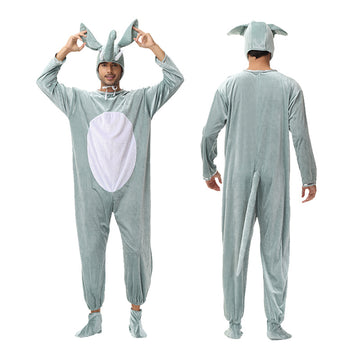 Halloween cos clothes elephant thickened jumpsuit