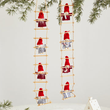 Christmas Decoration Figurine Climbing Ladder Ornament