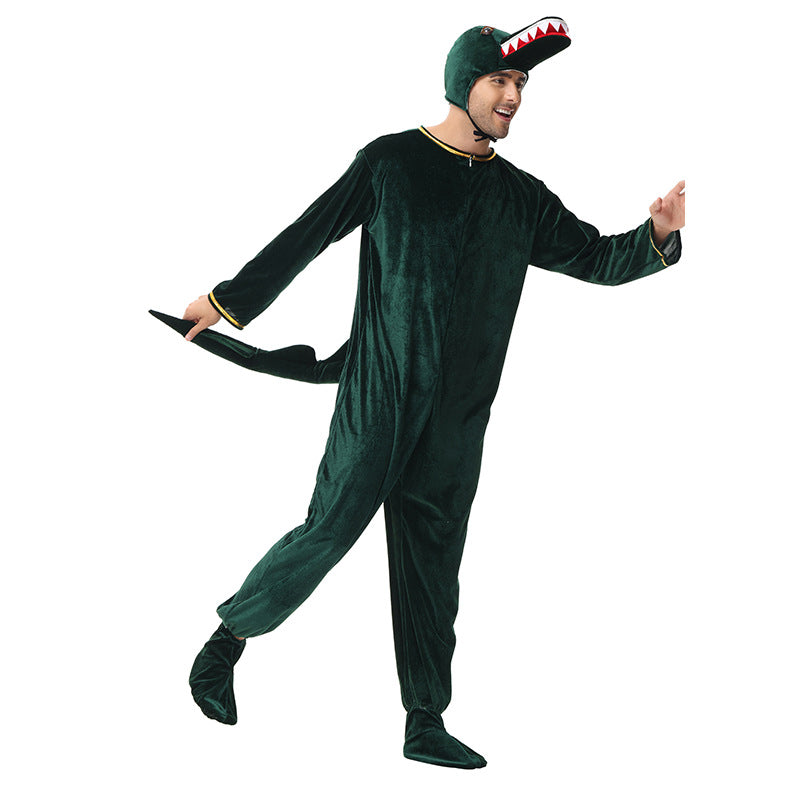 2024 Halloween cos clothes crocodile thickened jumpsuit