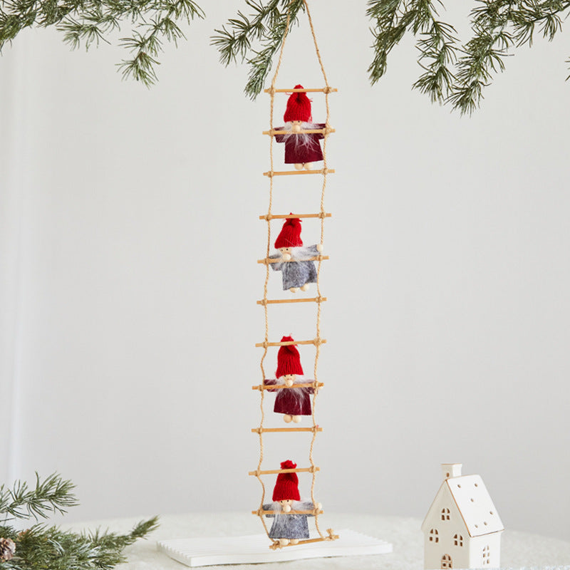 Christmas Decoration Figurine Climbing Ladder Ornament