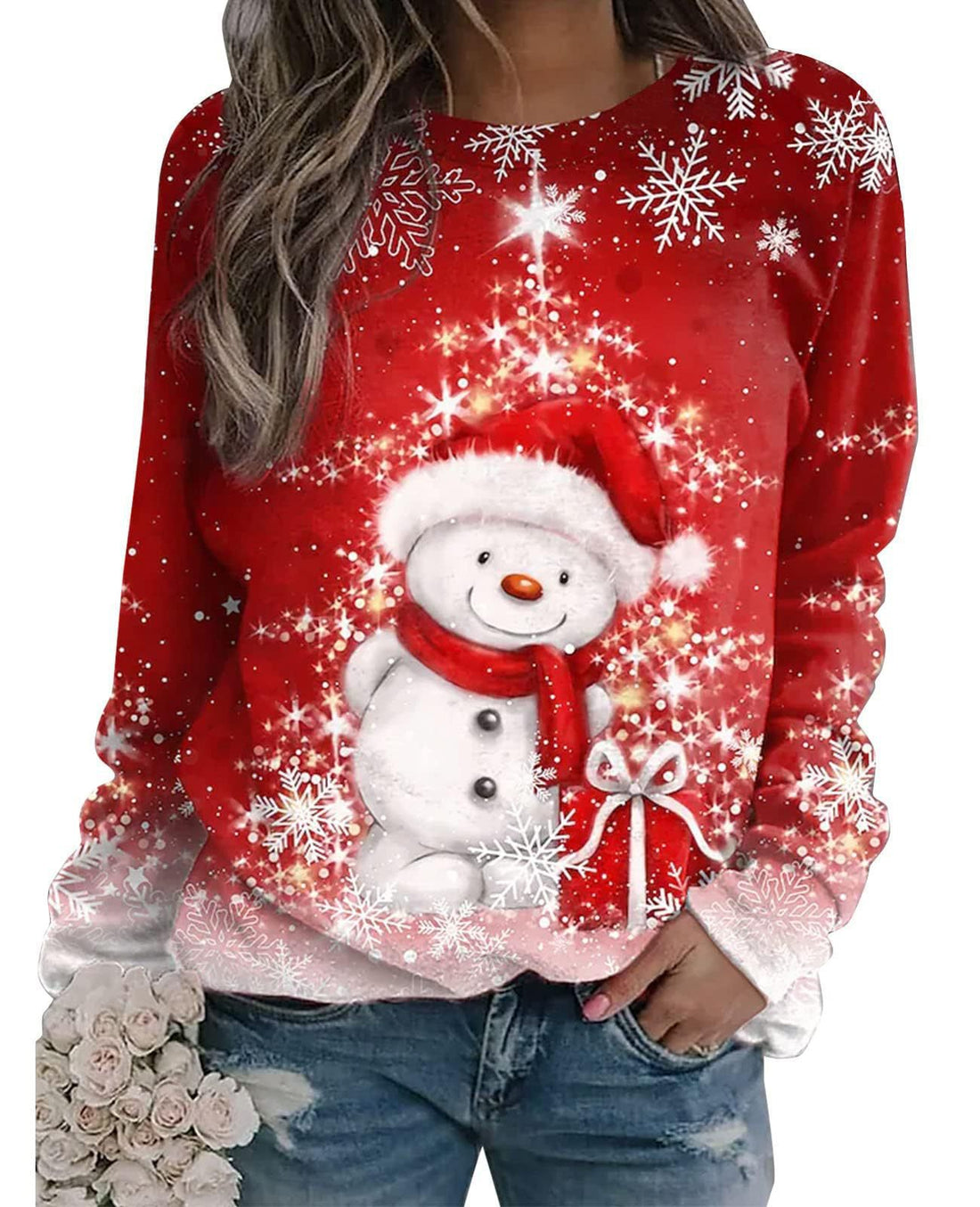 Christmas Print Long Sleeve